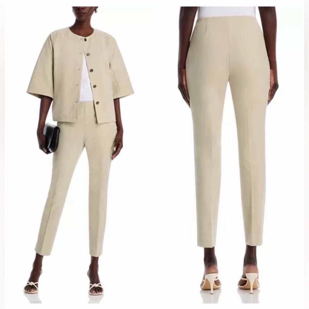 NWOT Lafayette 148 techno stretch twill Stanton‎ Khaki pant women’s size 2